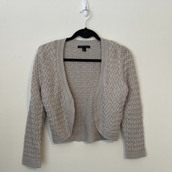 Gray Banana Republic Hook Front Knit Sweater - Picture 5 of 7